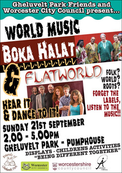 World Music in the Park, Worcester World Music in the Park, Worcester